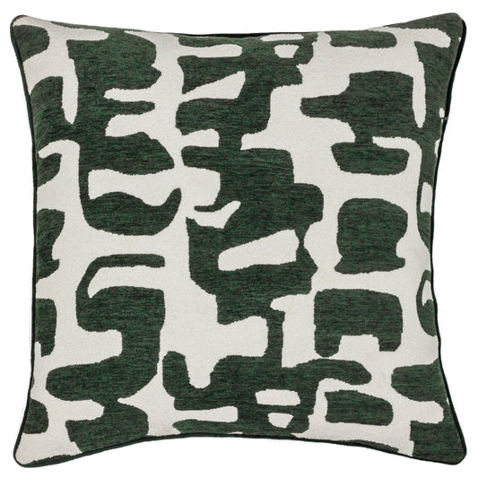 Caval Kissen aus Bouclé-Jacquard in Ivy Green
