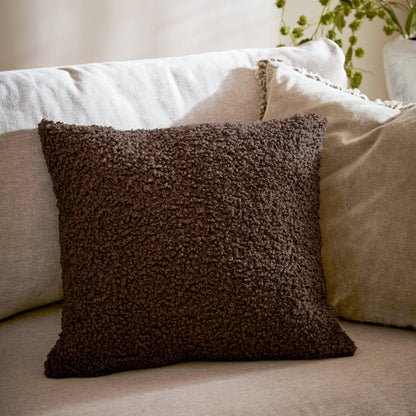 Cabu Chunky Boucle Kissen Schokolade