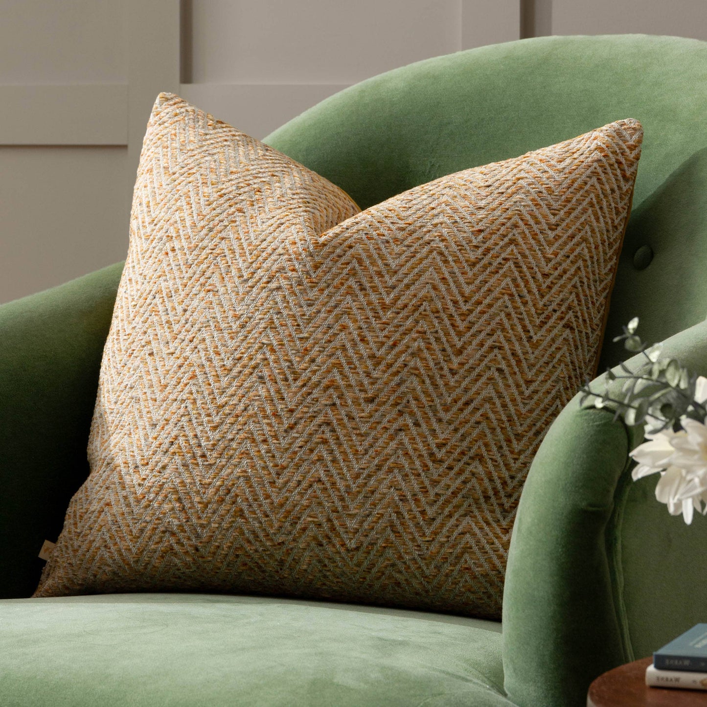 Croft Kissen aus gewebtem Twill Honey