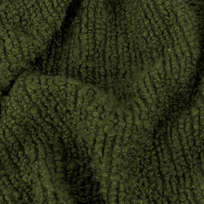 Candar Boucle-Überwurf mit Strukturmuster, Khaki