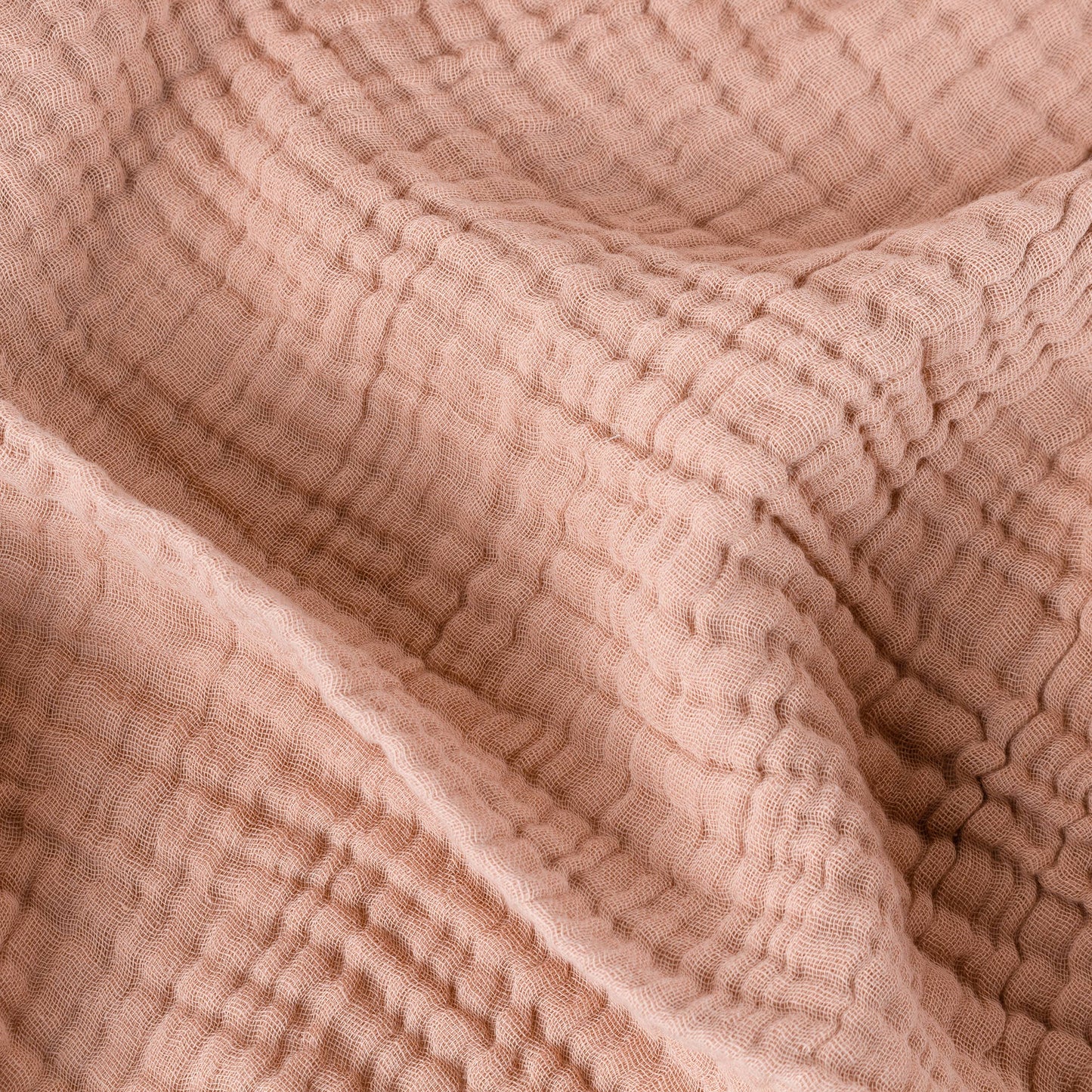 Decke Lark aus Musselin aus Baumwolle, rosafarbener Ton
