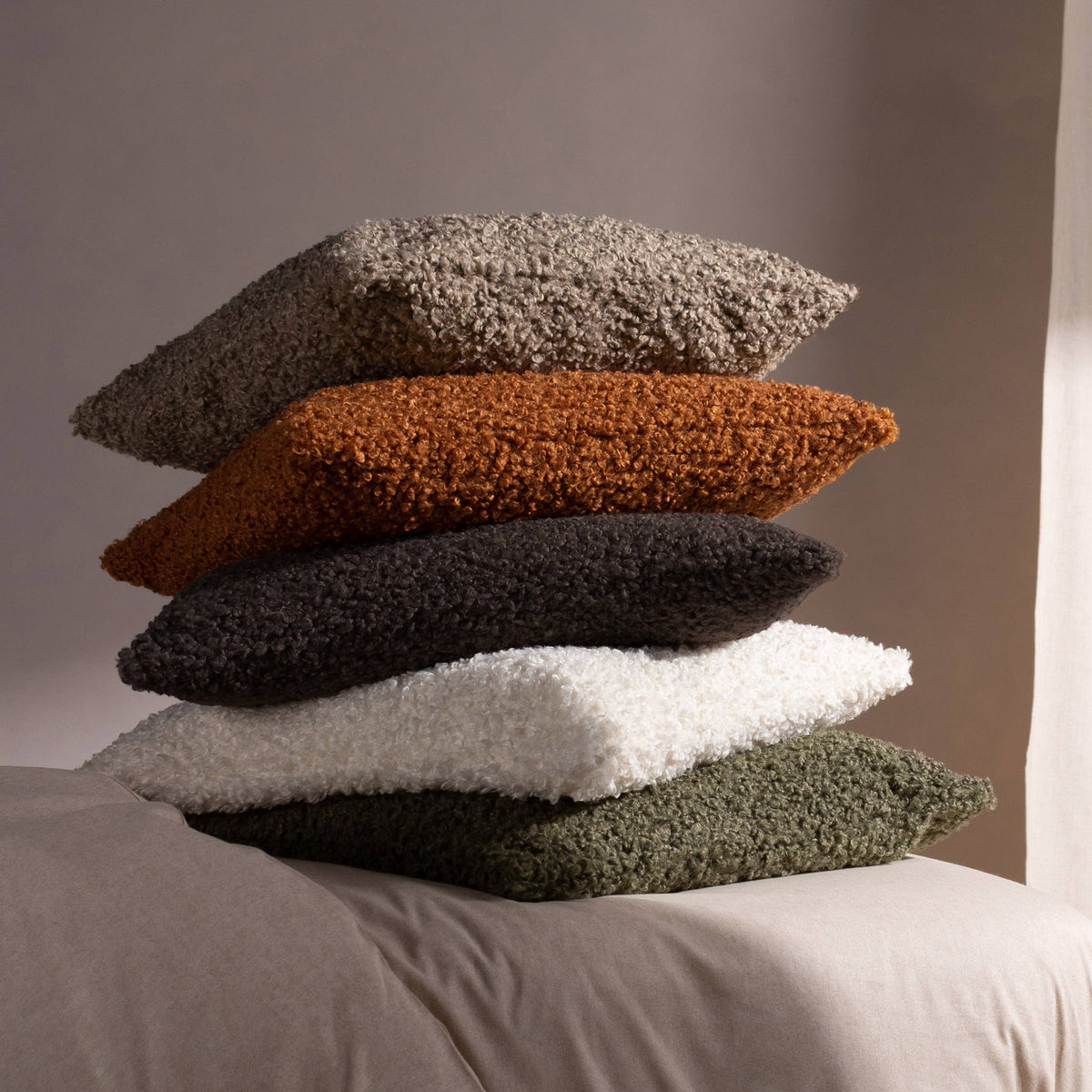 Cabu Chunky Boucle Kissen Schokolade