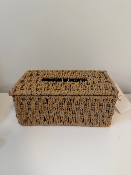 Taschentuchbox Handgewebt