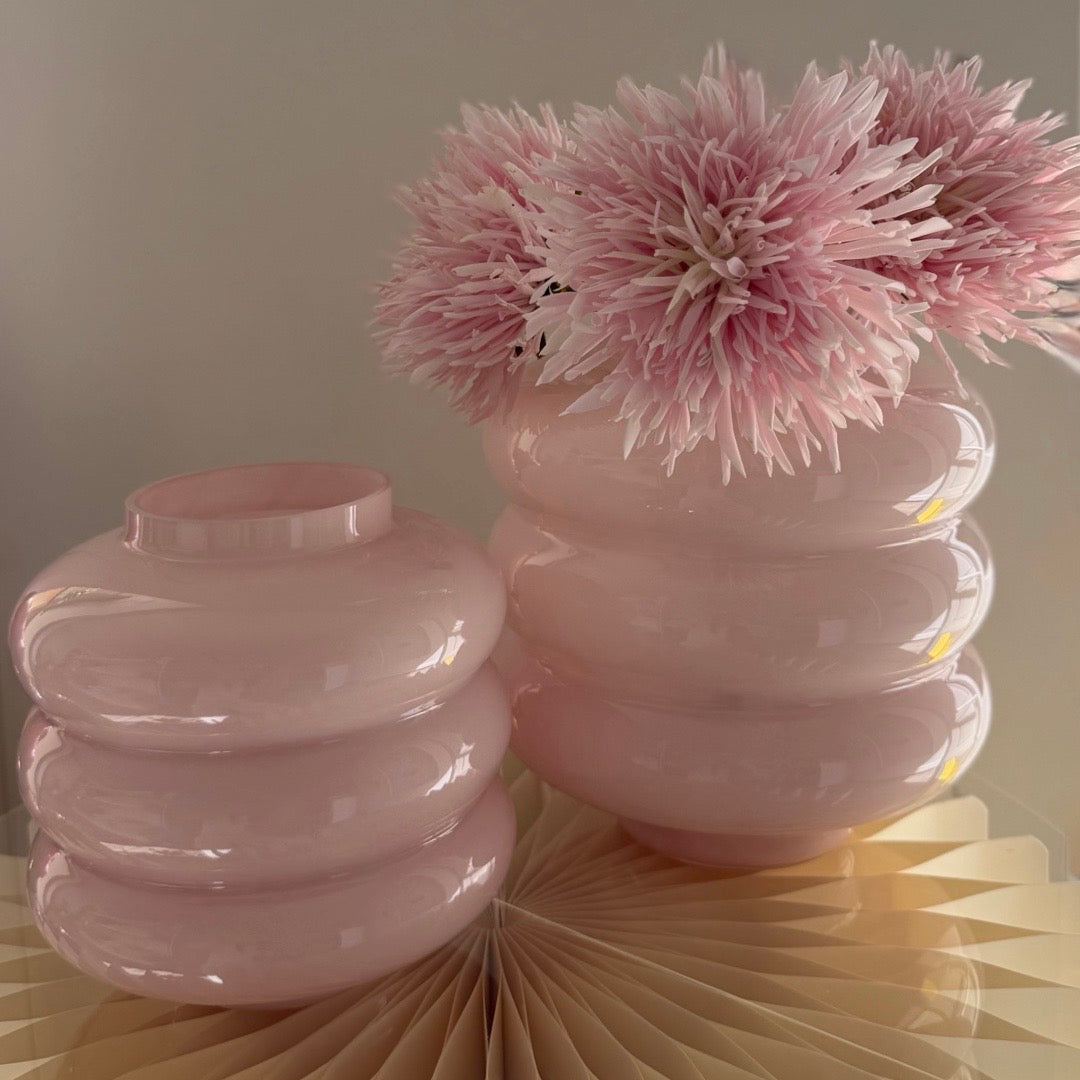 Glassvase Opulent Rosa