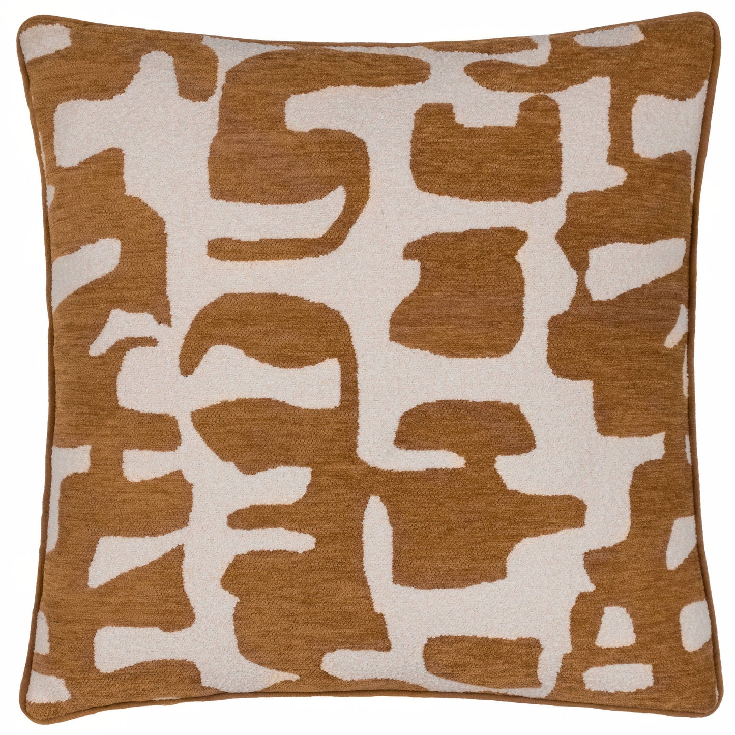 Caval Boucle Jacquard-Kissen, bronzefarben