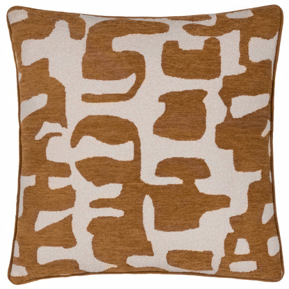 Caval Boucle Jacquard-Kissen, bronzefarben