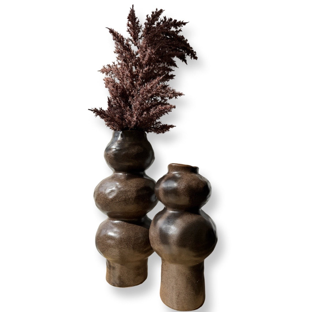 Vase ROGANO Braun – dekorative ,keramik Vase